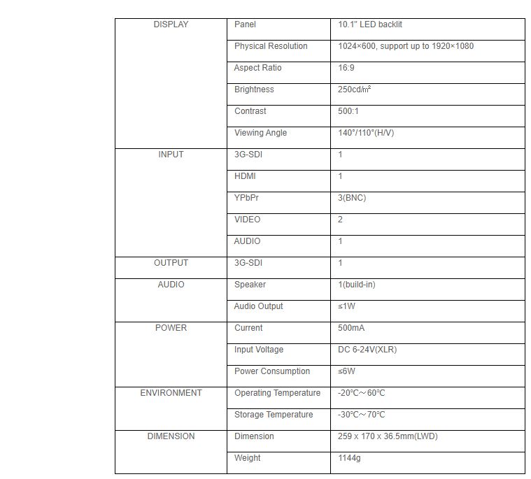 Lilliput Monitor AVW