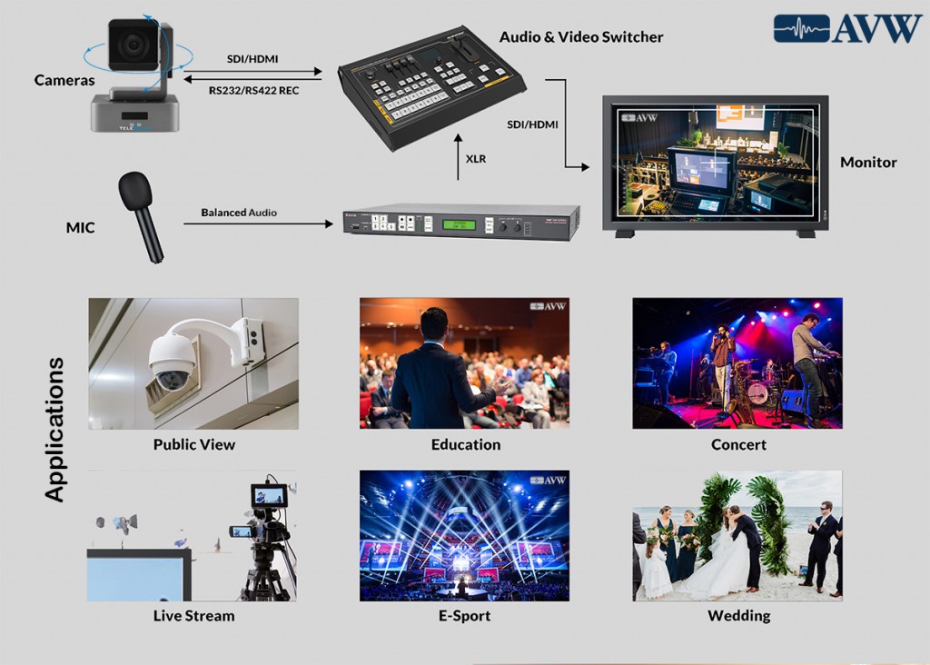 21.5" SDI/HDMI Professional Video Monitor
