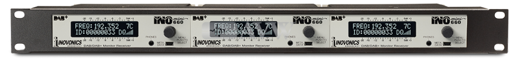 Three INOmini 660 DAB+ Rackpack Receivers Bundle